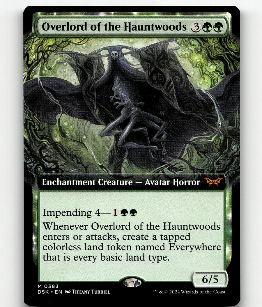 MTG Overlord of the Hauntwoods (Extended Art) #383 - Duskmourn