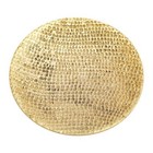 Rustikaler Kerzenteller Waben Aluminium Gold Untersetzer Deko Kerzenständer