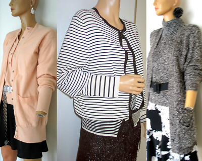 3 VTG deisgner CARDIGAN & SWEATER SETS: Ellen Tracy, Ira Berg & Anne Klein, M/L