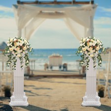 2Pcs Roman Pillar Flowerpot Holder Wedding Roman Column Landscape Venue Decor