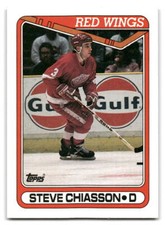 Steve Chiasson 1990-91 Topps HOCKEY #94a Detroit Red Wings