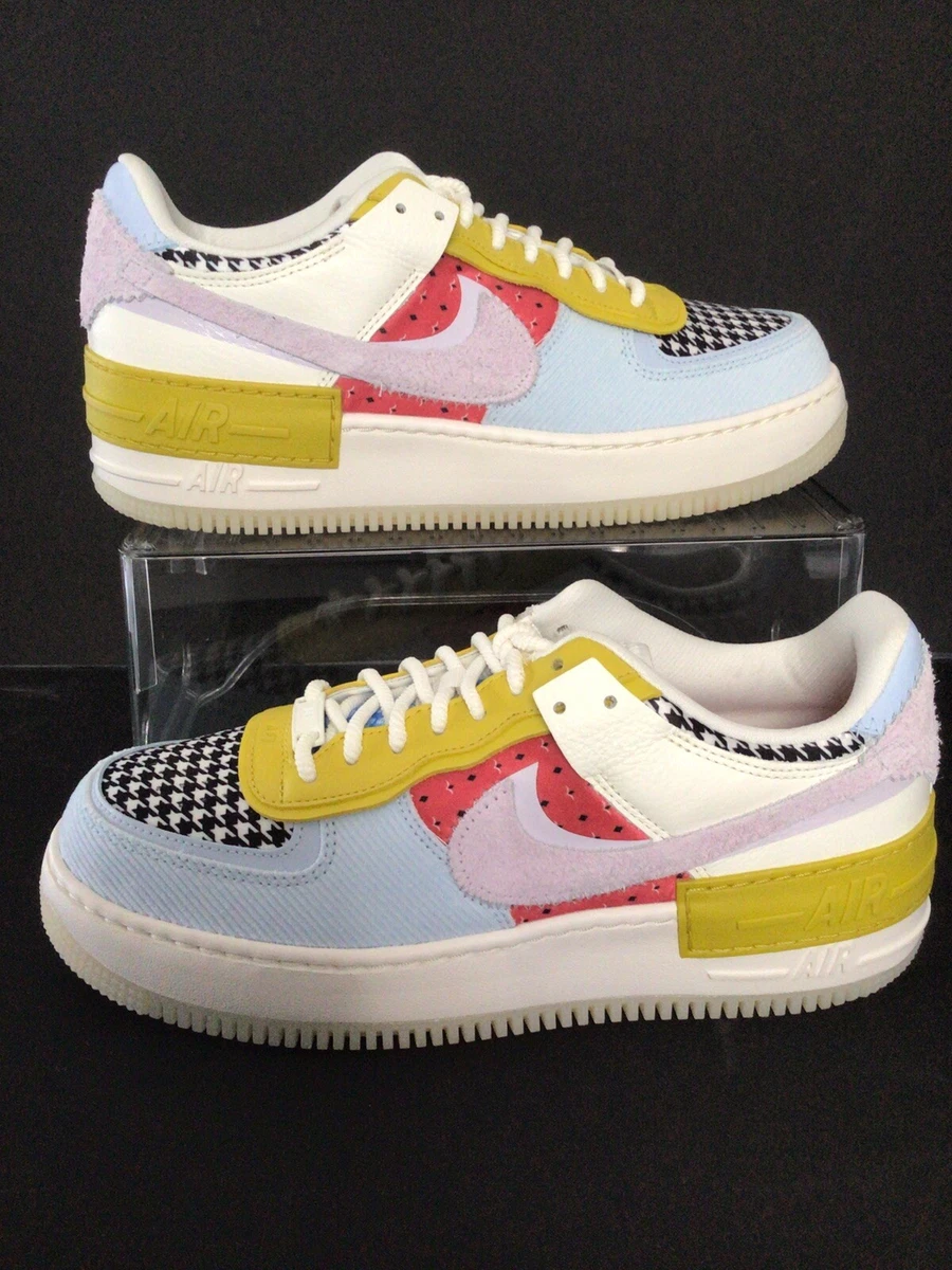 W Nike Air Force 1 Shadow Patchwork Sail Hydrogen Blue W.10.5 M.9 DM8076 100