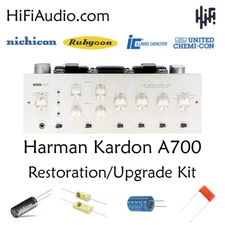 Harman Kardon A700 restoration kit upgrade recap filter capacitor rebuild repair