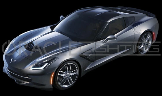 2014-2016 ORACLE CHEVY CORVETTE C7 TINTED SMOKED CONCEPT SMD LED SIDEMARKERS 4PC - Image 3 of 3