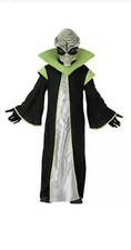 Alien Black Boys Kids Entire Costume Space SZ S 4-6X 4 Solid Disguise