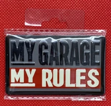 Open Road My Garage My Tool Box Rules Embossed Tin Magnets Metal