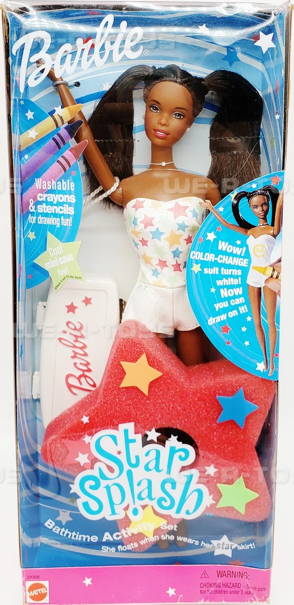 Barbie Star Splash African American Doll & Bathtime Activity Set Mattel  #29308