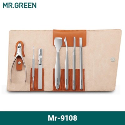 MR GREEN Pro Pedicure Ingrown Toenail Knife Blade Clippers Set German Stainless