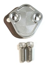 Ford Bb 360 390 429 460 Fuel Pump Block Off Plate Cnc Machined Billet Aluminum