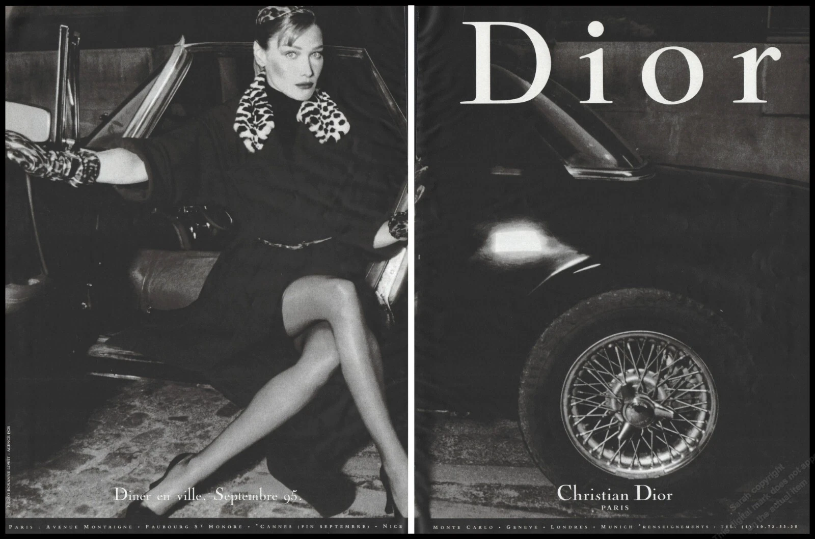 Publicité imprimée magazine Dior à talons hauts années 1990 mode femmes jambes longues chaussures  2pg