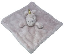 SL Home Fashions Blush Pink Unicorn Plush Lovey Security Blanket Dusty Rose Gold