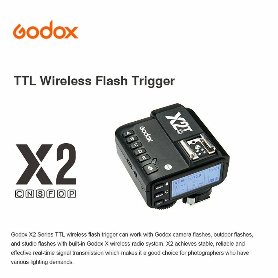 US Godox X2T-C 2.4G TTL Bluetooth Trigger X1R-C Camera Flash Receivers For Canon - Image 2 of 4