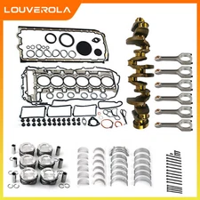 N55 3.0L Engine Rebuild Kit Pistons Gaskets Set & Crankshaft Rods Piston For BMW