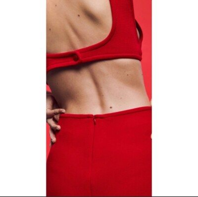 Zara Red Mini Cut Out Dress Brand New With Tags. Size Medium | eBay