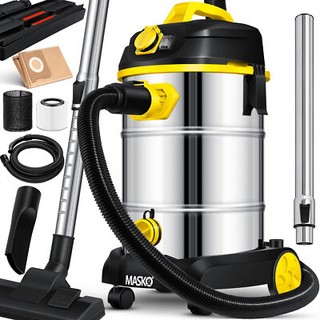 RETOURE Industriestaubsauger Staubsauger Nass Trocken Sauger max.1800W Gelb