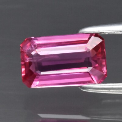 0,72 kt 6,7 x 4 mm VS Achteck natürlicher lila rosa Saphir Madagaskar Edelstein