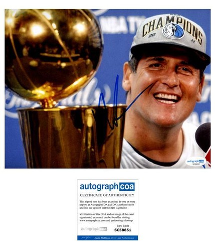 Mark Cuban AUTOGRAPH Signed Autographed Dallas Mavericks Owner 8x10 Photo C ACOA