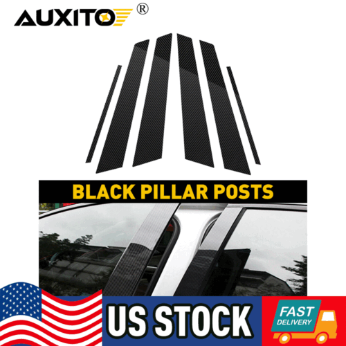Carbon Fiber Pillar Post For 2006-11 Honda Civic Door Cover Car Auto Accessories - Picture 12 of 12