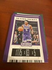 De'AARON FOX 2019-20 Panini Contenders Draft Picks Season Ticket #12 Kings