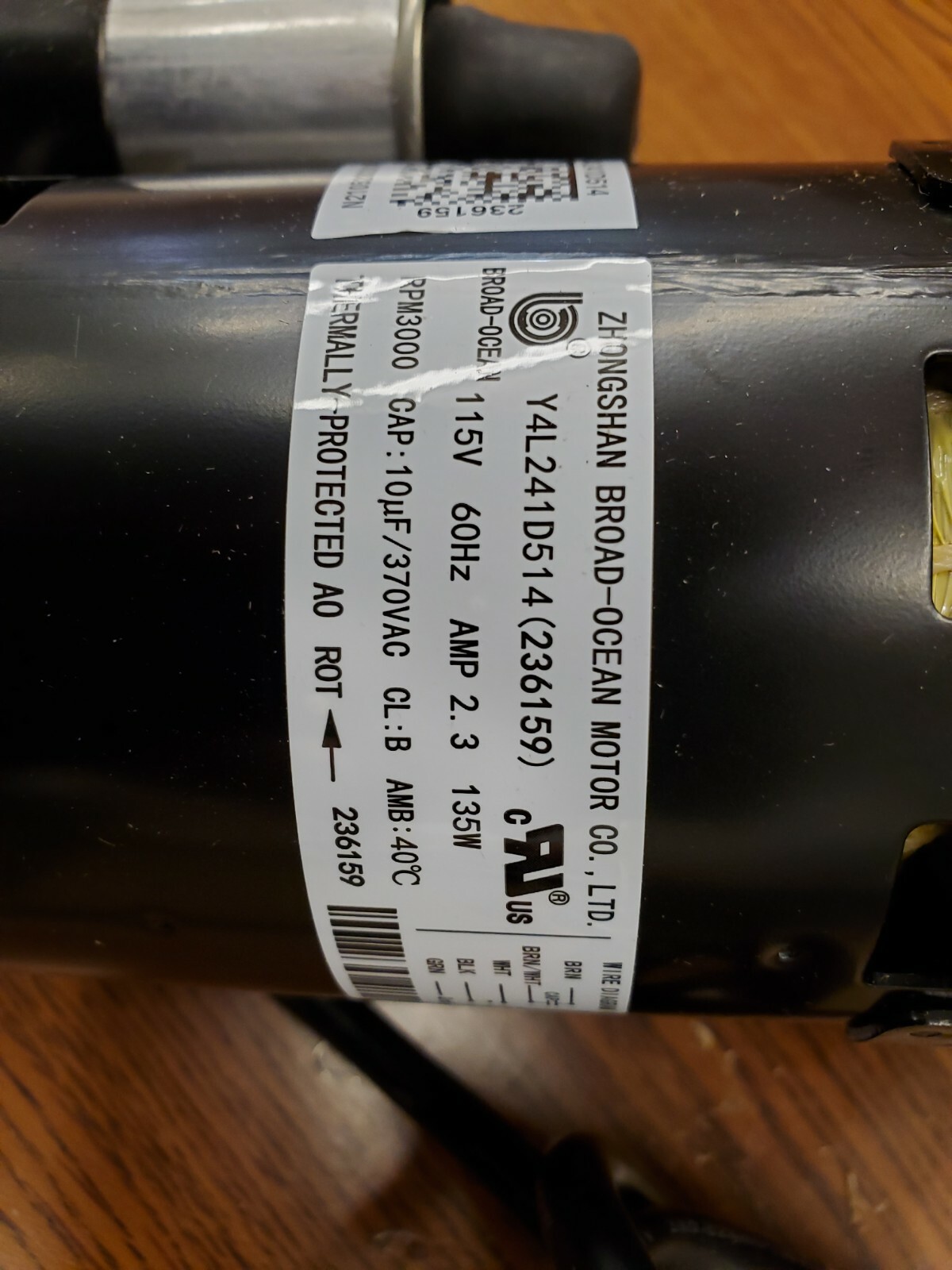 Gruppo motore soffiatore induttore bozza FASCO 702110006 208-230V