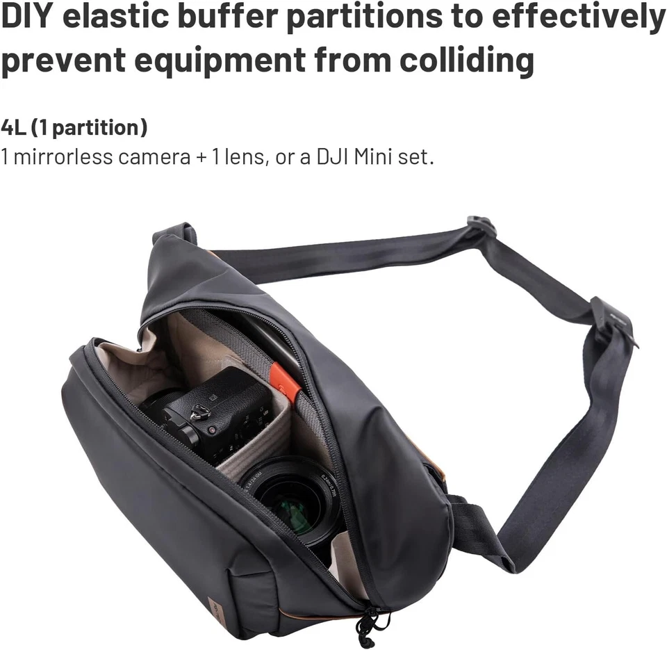 PGYTECH OneGo Solo Sling Bag V2 (Obsidian, 4L) - Image 3 of 4