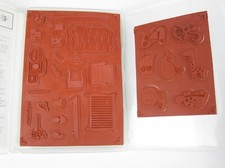 Stamping Up Stamp LITTLE ADDITIONS Fox  FRIENDS Baby Welcome Announcement