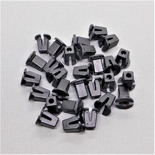 10x Befestigung Radkasten Karosserie Spreizmutter Clips Universal Schwarz