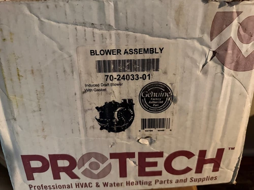 Protech 70-24033-01 Induced Draft Blower with Gasket - Black