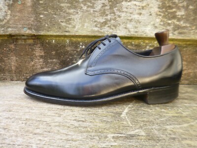 JOSEPH CHEANEY BROGUES SCHUHE VINTAGE SCHWARZ LEDER UK7 HERREN ALTHORP