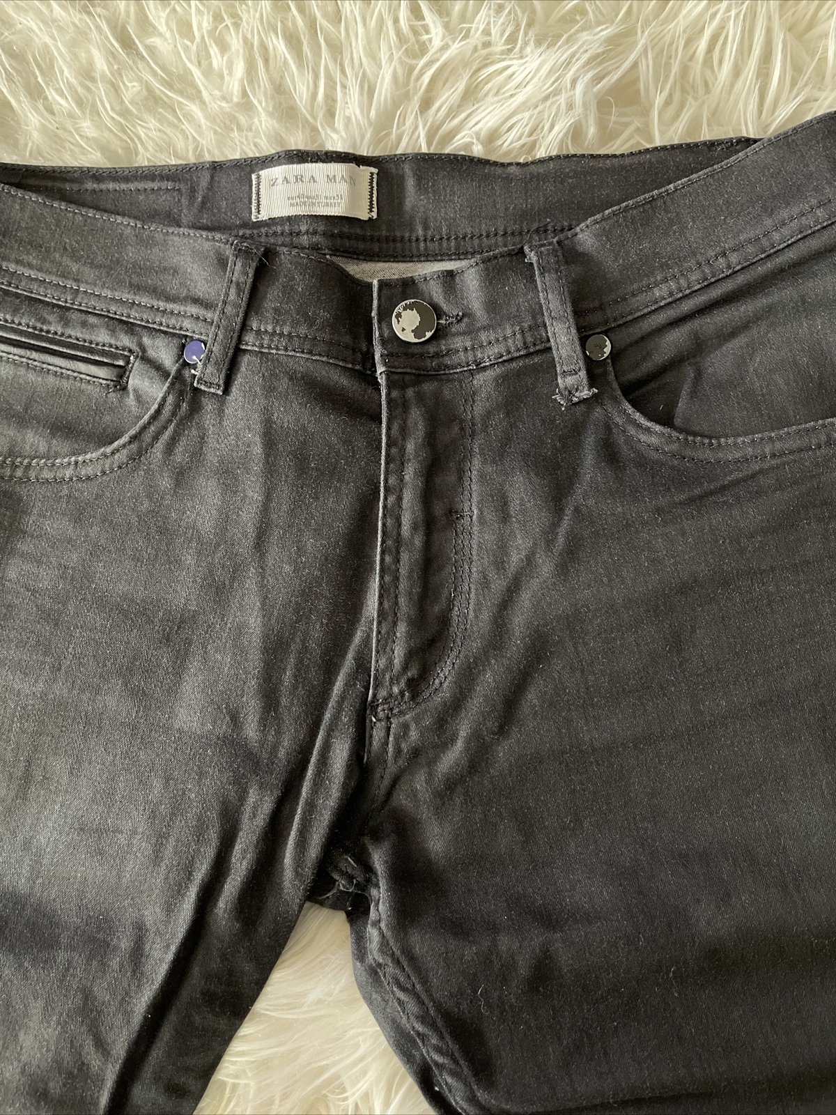 ZARA Man black jeans Slim Fit size 31/32 image 3