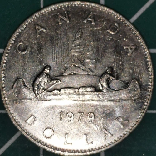 1979 Canadian 1 Dollar Coin Nickel Queen Elizabeth II