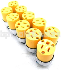Lot of 10 FEMALE Extension Plugs 15AMP 125V Replacement Extension Cord Plugs 