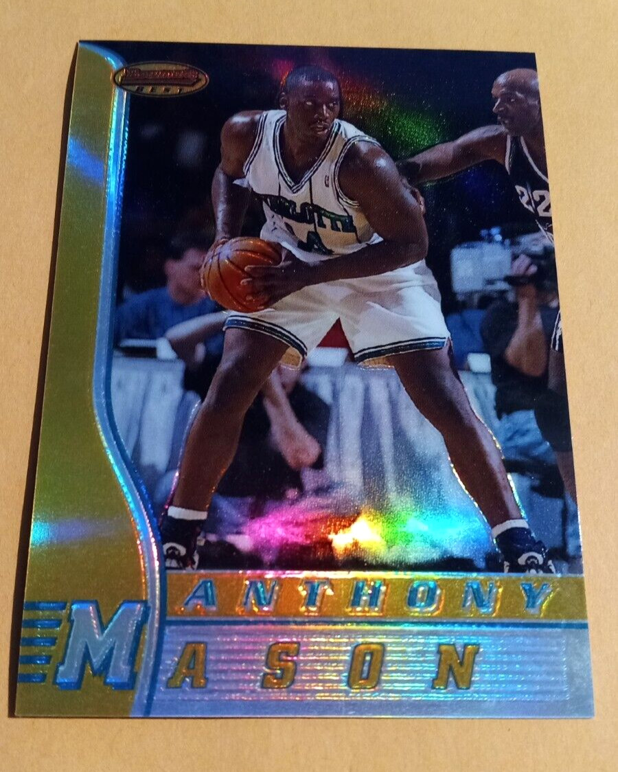 1996-97 Bowman's Best Refractor Anthony Mason #34 - Hornets