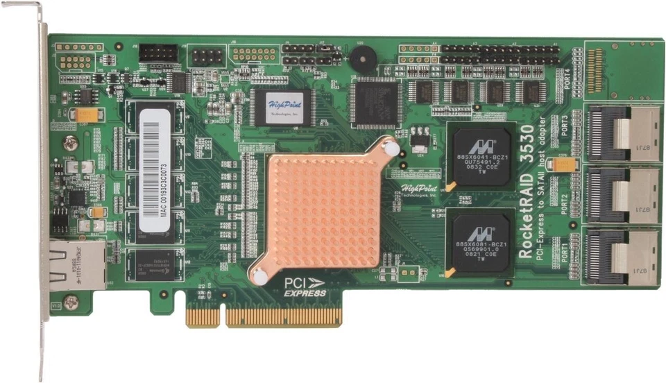 HighPoint RocketRAID 3530 12 Channel PCI-E SATA II IOP Based RAID Controller - Image 3 of 4