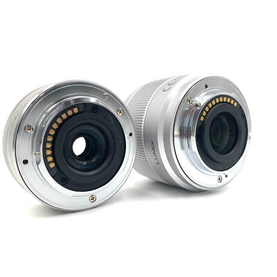 Panasonic Lumix G Vario 25 mm F/1.7 ASPH. Lens Silver 12 32 mm Set