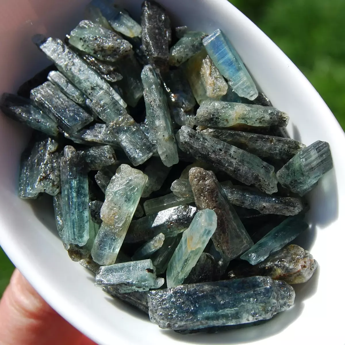 3 6pcs RARE Raw Green Kyanite Crystal Blades Raw Kyanite Crystals