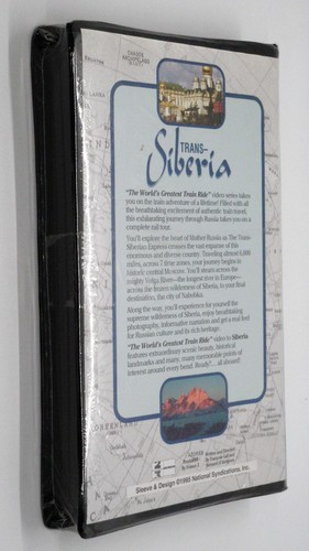 WORLD'S GREATEST TRAIN RIDE VIDEOS TRANS-SIBERIA New VHS Railroads Russia Moscow - Picture 2 of 4