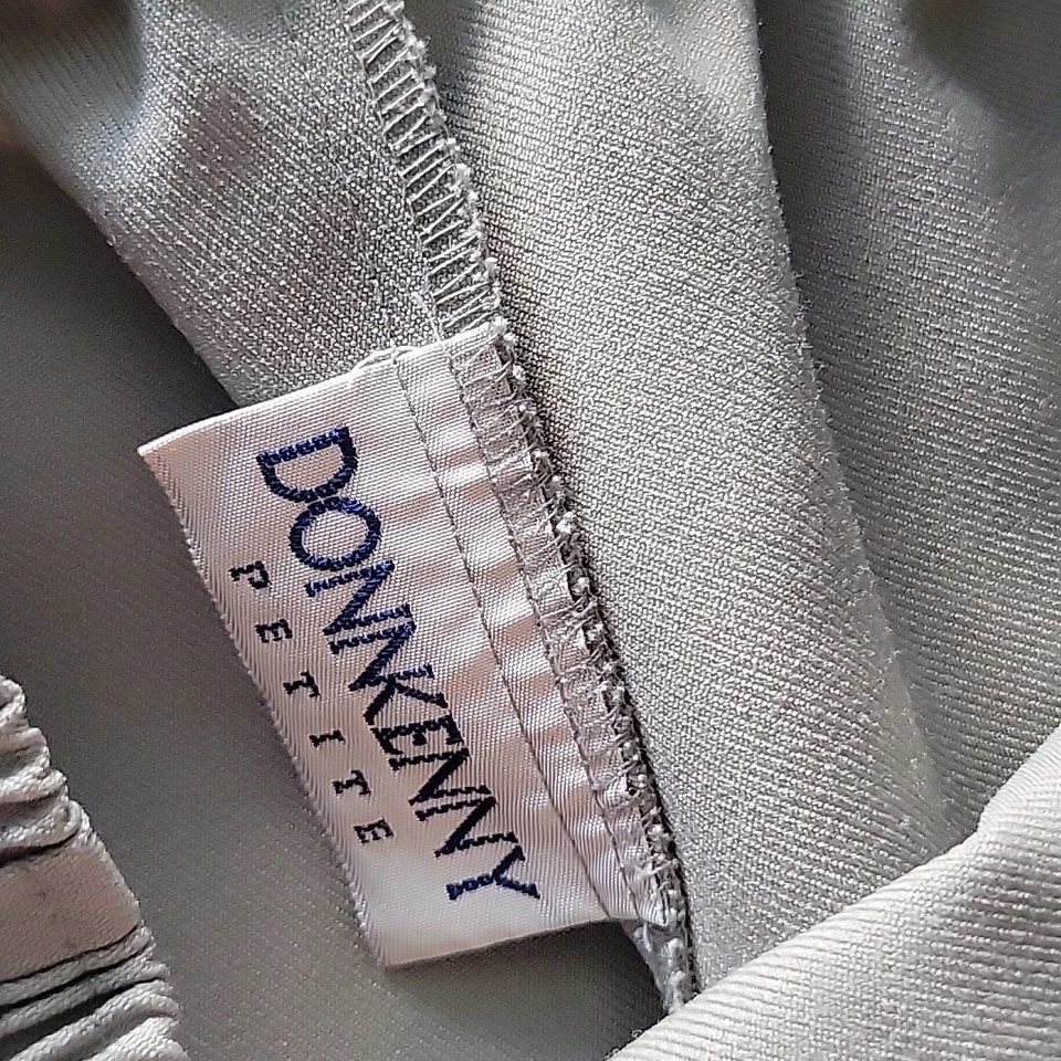 Pantalones verdes DonnKenny Pull On ~ tiro alto ~ talla 12P ~ entrepierna de 27,5" Foto 4 de 4