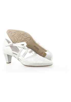Gabor Pumps Ice Weiß Sommer Elegant Absatz Damen - Gr. 37/38,5/40/41/44