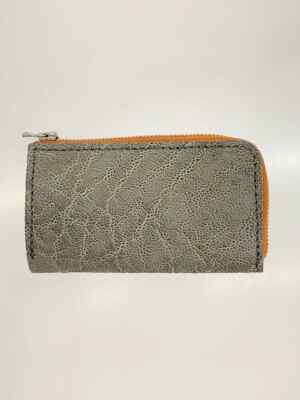 ALZUNI Elephant 6-Key Case Leather GRY Men's, Slightly Scratched