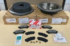 OEM 2011-2020 TOYOTA SIENNA REAR BRAKE ROTORS, TCMC PADS & OEM SHIMS