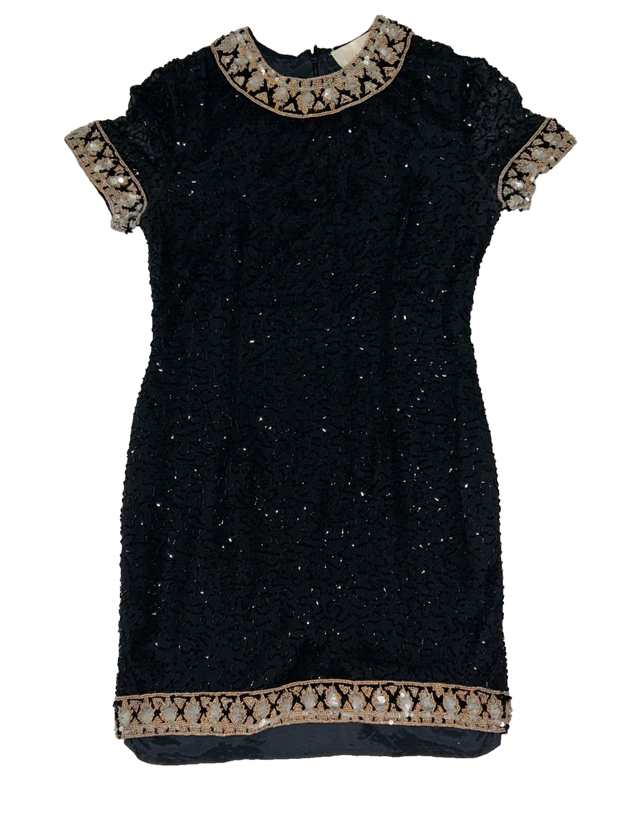 bedazzled black dress Cressida Rhinestone Mesh Maxi Dress main image 0