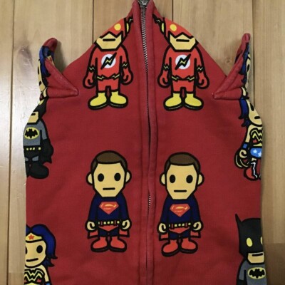 BAPE DCコミックフルジップパーカー M BAPE × DC Comics Full Zip Hoodie a bathing ape NIGO Red Size S | eBay