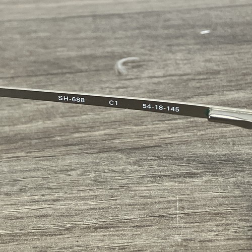 Scott Harris Europa Herren Metall Brillengestell 54-18-145 Modell SH688 silber - Bild 8 von 10