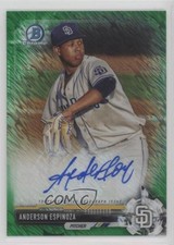 2017 Bowman Retail Green Shimmer Refractor 18/99 Anderson Espinoza Auto 3q5