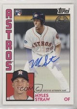 2019 Topps 1984 Topps Baseball Rookies Auto Myles Straw #84R-MS Auto 0rf