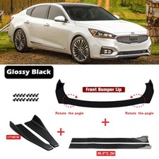 Front Bumper Lip Splitter Spoiler Body Kitside Skirt For Kia Cadenza 2014-2020 Front Bumper Lip Splitter Spoiler Body Kitside Skirt For Kia Cadenza 2014-2020
