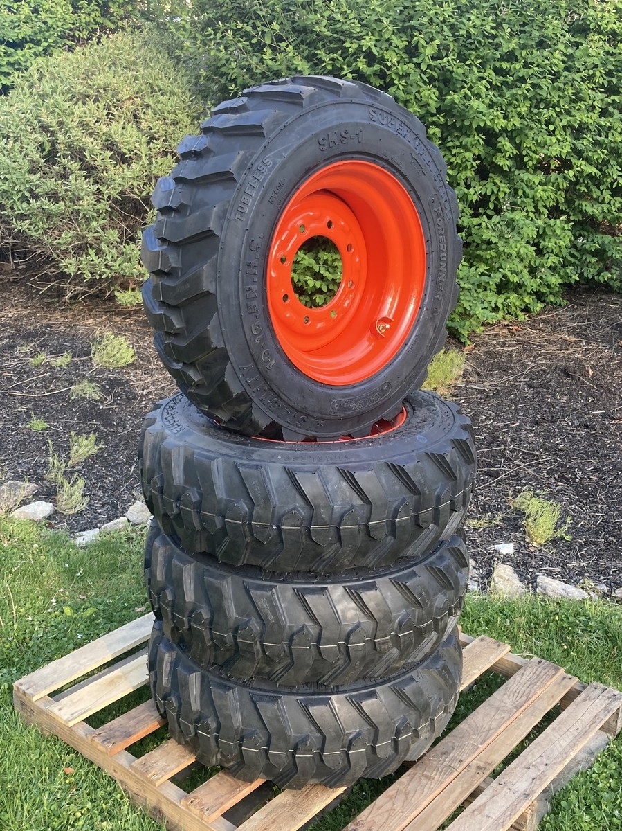 1 or 4-10-16.5 SKS-1 Skid Steer Tires/Rims for Bobcat & more-10X16