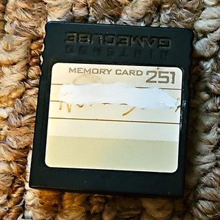 GameCube Memory Card 251 251 Blocks Black for Nintendo GameCube Console