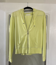 Victoria Secret Yellow Velour Hoodie  Jogger Tracksuit Set Women  s Small